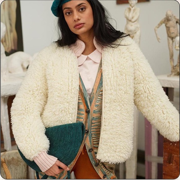 Misha And Puff Jackets & Blazers - Misha and Puff Knit Shag Jacket